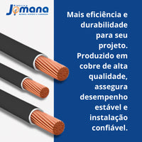 Cabo Flexível 2,5 mm Preto Corfio com 100 m