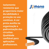 Cabo Flexível Preto 6 mm 100m 750V Antichama Sil