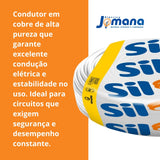 Cabo Flexível 2,5mm² Branco 100 Metros 750V Antichama SIL