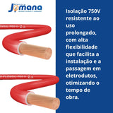 Cabo Flexível 1x2,5mm2 100m 750V Antichama Vermelho Sil