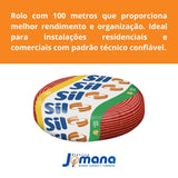 Cabo Flexível 1x2,5mm2 100m 750V Antichama Vermelho Sil