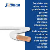 Cabo Flexível 1,5 mm Branco 100 Metros De Comprimento Sil Fios Flexível 750v 70°