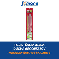 Resistência Bella Ducha Ultra 4T 3065-E 6800W 220V 7589234 Lorenzetti