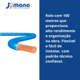 Cabo Flexível 4mm2 Azul 750V Antichamas 100m SIL