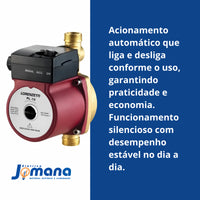 Pressurizador De Água Pl12 Até 3 Pontos De Uso - Lorenzetti 127v