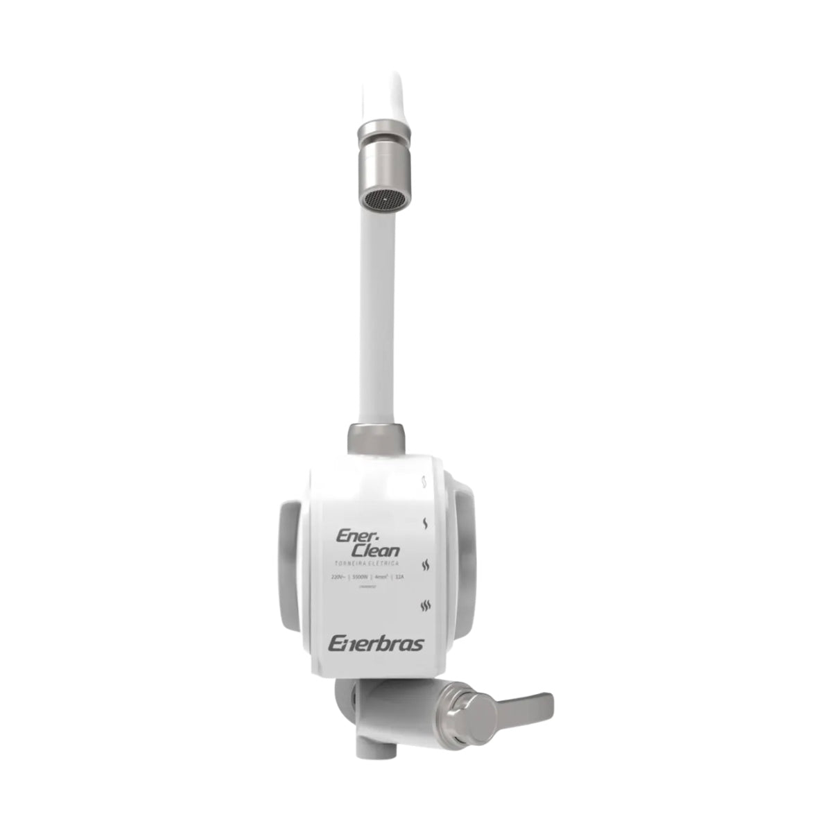 Torneira Elétrica Enerclean Branca Parede 5500W 220V Enerbras