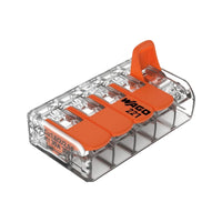 Kit 10 Conectores Wago 221-415 5 Vias  - Compacto para emenda