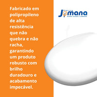 Assento Sanitário Duratti Branco Oval Universal - Modelo 7153011 - LORENZETTI