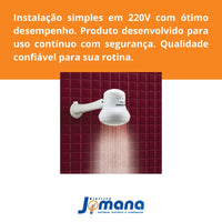 Chuveiro Maxi Ducha 3 Temperaturas Ultra 220/5500w Lorenzetti