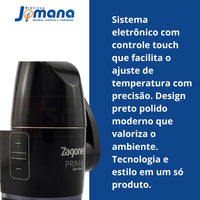 Torneira Elétrica Prima Black Touch 220V 5500W 60 Hz Preto Polido Zagonel