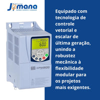 Inversor de Frequência CFW500 G2 5CV 10A 380V Trifásico Industrial WEG