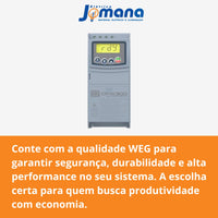 Inversor de Frequência WEG CFW300 1cv 4,2A 220V Monofásico para Trifásico – CFW300A04P2S2NB20