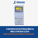 Inversor De Frequência Weg - Cfw300a07p3s2nb20 220v