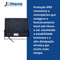 Kit 2 Refletores LED Slim Temperatura de cor Branco-frio 100W 6500K IP65 Bivolt Avant